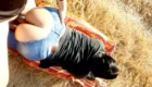 Nos fuimos con mi novia al campo y se puso a posar